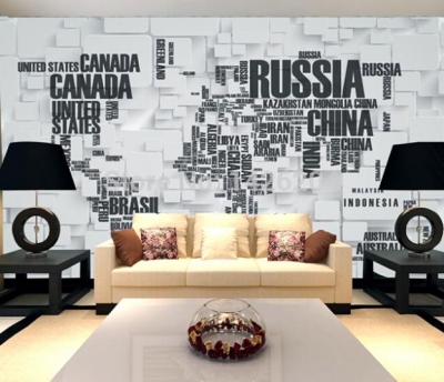 3d map of the world wallpaper murals for living room office room,3d papel de parede mapa mundi