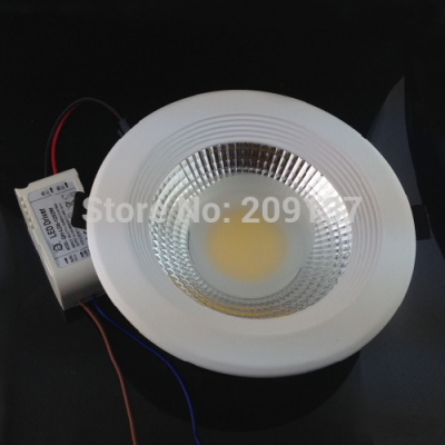 ac 85v-265v dimmable 15w cob led down light led ceiling light 10pcs/lot [led-downlight-5371]