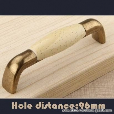 antique yellow ceramics furniture handle drawer knobs [Door knobs|pulls-2591]