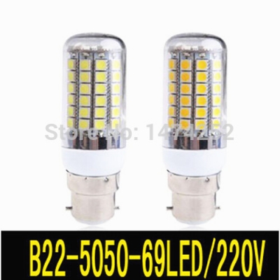 b22 12w 5050 smd 69led bulb white / warm white 220v corn light spotlight led lamp bulbs zm00147 [corn-lights-2430]