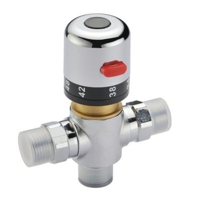 brass mixing valve, adjust the mixing water temperature thermostatic mixer solar water heater valve af00-1 [all-in-one-1018]