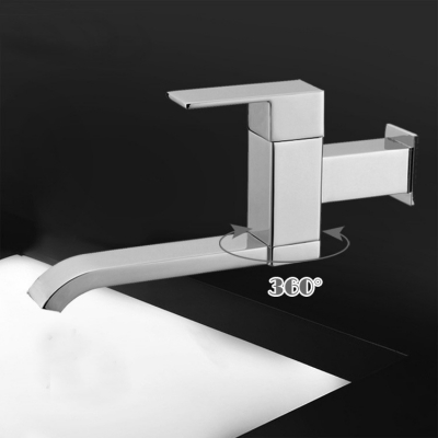 brass sink chrome single hole faucet single cold in wall tap kitchen faucet torneira bathroom banheiro sf560