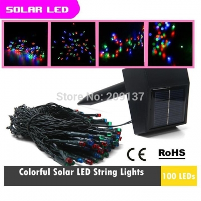 christmas gift solar led string lights for party festival decoration outdoor indoor 100 leds 17m led strip light ce rohs [led-strip-amp-led-hard-strip-6183]