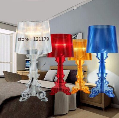 modern "ghost shadows" bedroom bedside table lamps with shade,led table lamp e27,110v/220v,reading desk lights for home and room