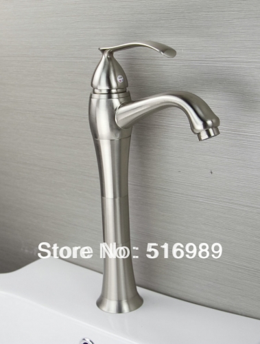 nickel brushed single handle faucet kitchen / bathroom mixer tap mak80