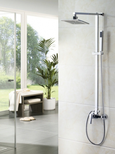 wall mounted bathroom rain shower faucet +valve +hand shower shower set torneira 52004/1 bathtub chrome sink faucet,mixer tap