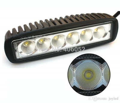 10pcs 1550lm mini 6 inch 18w 6 x 3w car cree led light bar as worklight / flood light / spot light for boating/hunting/fishing