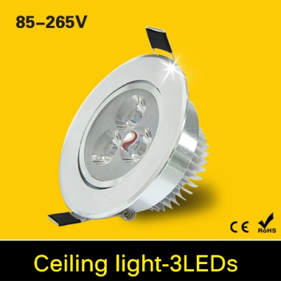1pcs 9w cree led downlight recessed led ceiling light down lamp bulb + driver ac85v 110v 220v 265v for home indoor lighting