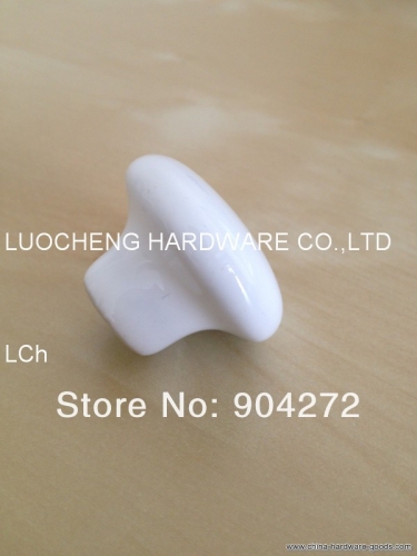 50 pcs/lot 33mm pearl white ceramic knob ceramic handles cabinet knob door knobs zinc knobs
