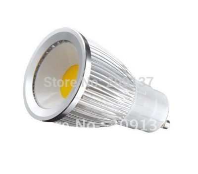 85-265v dimmable 7w gu10 cob led lamp light led spotlight white/warm white led lighting
