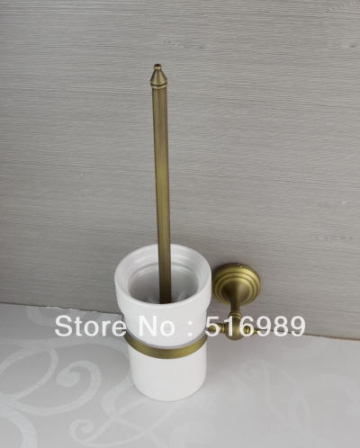 antique brass and ceramic bathroom toilet brush holders dggherwqees [others-7566]