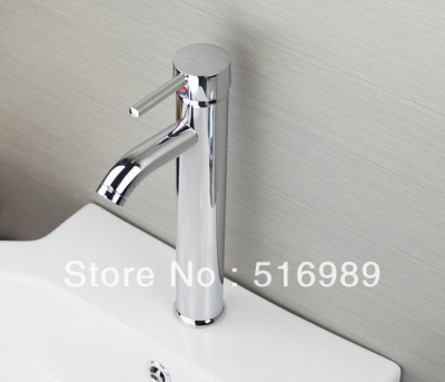bathroom mount single hole chrome finish faucet waterfall tap 19luo [bathroom-mixer-faucet-1655]