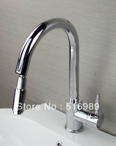 chrome pull out down spray deck mount single handle wash basin sink vessel kitchen torneira cozinha tap mixer faucet sam84