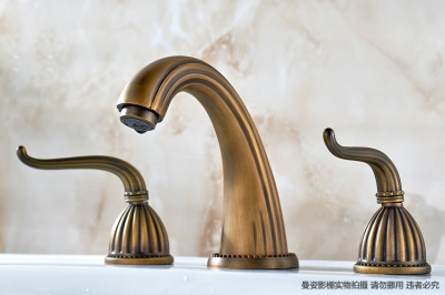 classic antique solid brass copper water bathroom sink basin faucet mixer lavatory tap torneira banheiro torneiras cozinha