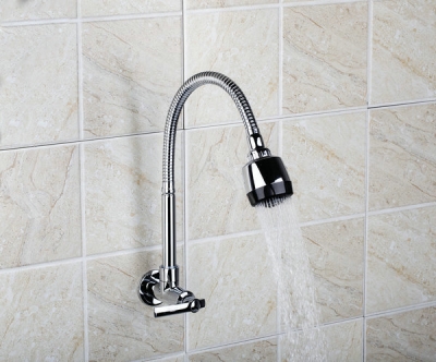 e_pak rq8551-2/4 single cold swivel 360 hose wall mounted swivel 2-function water outlet faucet