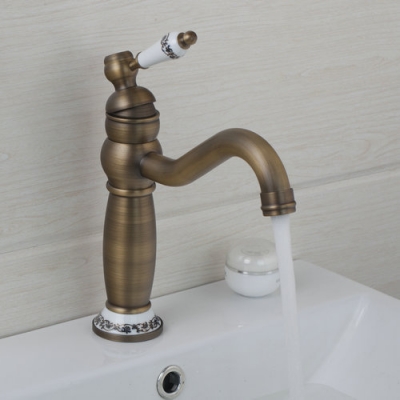 hello bathroom/kitchen basin sink faucet banheiro / torneira da cozinha 97152/0 swivel spout antique brass finish