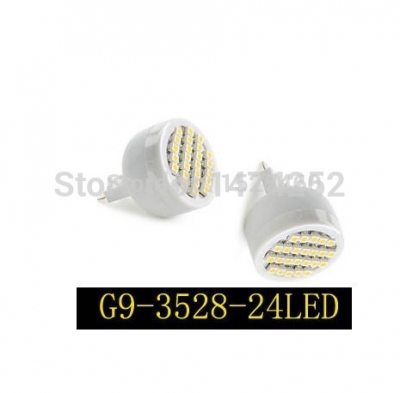 new g9 24smd g9 lamp g9 3528 24leds warm white/white , energy efficient corn bulbs lamps 3528 smd 1pcs zm00049