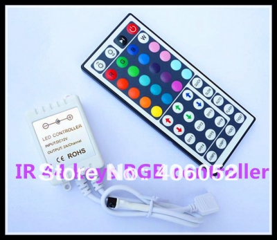 4pcs/lot dc5v 12v - 24v rgb ir led controller 44 key for smd5050/3528 led strip