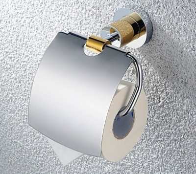 bathroom accessories brass tissue box/toilet paper holder chrome&golden gb004d