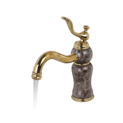 luxury /cold bathroom titanium golden 92605 single handle deck mounted sink wash basin torneira tap mixer faucet