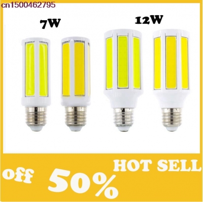 new 2014 super bright lamps 7w/10w cob smd led light corn bulb e27 white/warm white 220v/110v