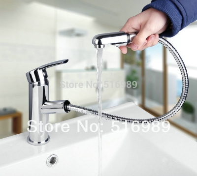 pull out chrone faucet bathroom basin and kitchen sink mixer tap lj8552-1