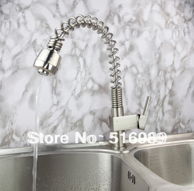 single handle solid brass pull out kitchen faucet mixer tap mak24
