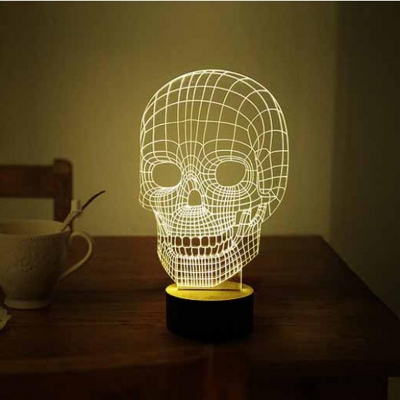 2015 human skeleton 3d table lamp lamparas de mesa bedroom lamp abajur para quarto luminaria led table desk lamp light