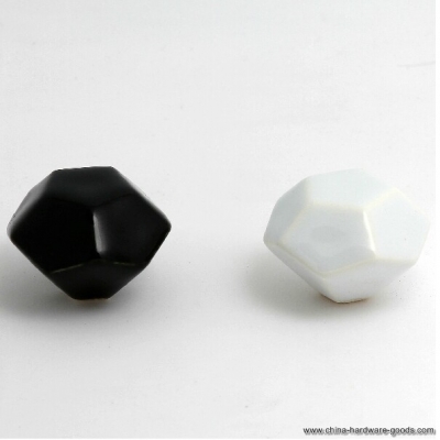 39mm black ceramic kichen cabinet handles white ceramic drawer knobs ceramic resser wardrobe furniture handles pulls knobs tc61