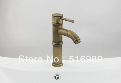 antique brass luxury golden finish bathroom basin faucet single handle hole vanity sink mixer ls 0013