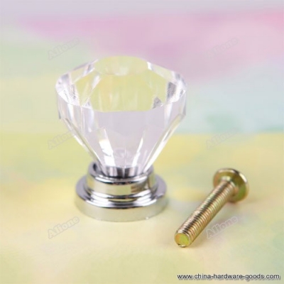 bestsky 1pc 26mm crystal cupboard drawer diamond shape cabinet knob pull handle #04 worldwide [Door knobs|pulls-2550]