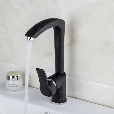 black painting swivel and cold mixer tap solid brass basin faucet bathroom faucet ds-92275