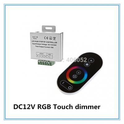dc 12-24v wireless led controller rf touch panel led dimmer rgb remote controller for rgb led strip light