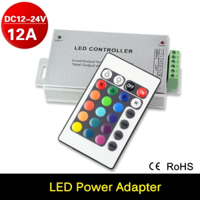 dc12-24v 24 keys wireless ir remote control led controller dimmer for rgb led strip 3528 5050 led ribbon tape home decoration [led-strip-accessorries-6268]