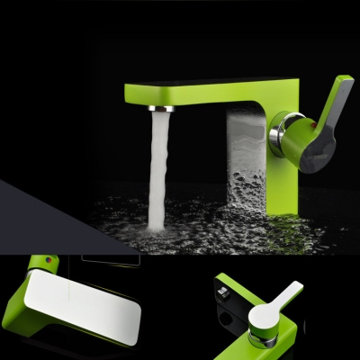 green bathroom sink faucet & cold mixer water tap deck mounted single handle torneira banheiro faucets,mixers & taps