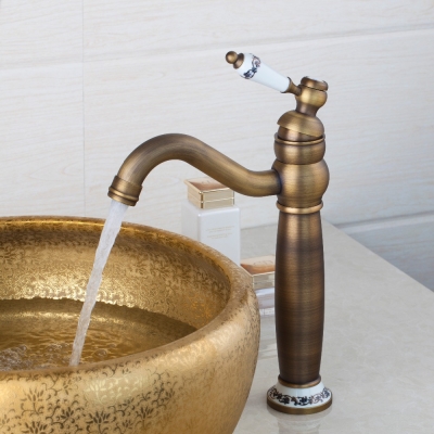 hello bathroom antique brass faucet kitchen basin sink swivel mixer tap 97156/0 banheiro / torneira da cozinha solid brass