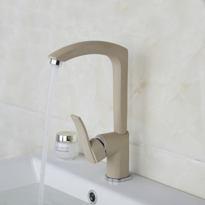 kitchen swivel 360 cream-coloured faucets,mixer taps newly swivel /cold mixer tap brass painting bathroom faucet ds-92280