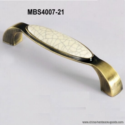 ql6239 128mm 5.04" 1pc ceramic crack cabinet cupboard knob wardrobe door pulls handles