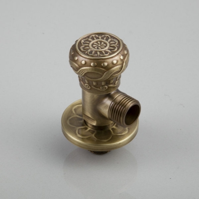 round kitchen/bathroom wall 5671a angle valve copper valve water stop valve antique brass european vintage valve