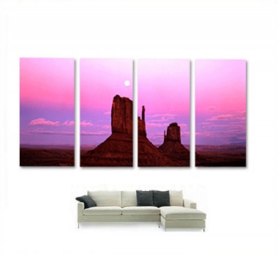 sunset odern abstract flower art oil painting wall decor canvas (no frame)
