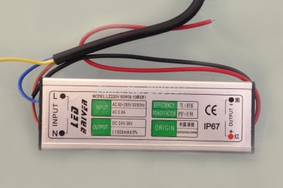 10 series 5 parallel 50w 1500ma dc24v -36v ac 90-265v led driver power supply waterproof level ip67