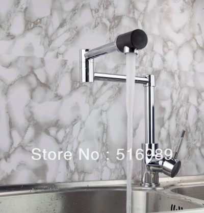 360 degree for double sinks mixer single handle whole retail chrome brass kitchen faucet vessel sink mixer tap tree722