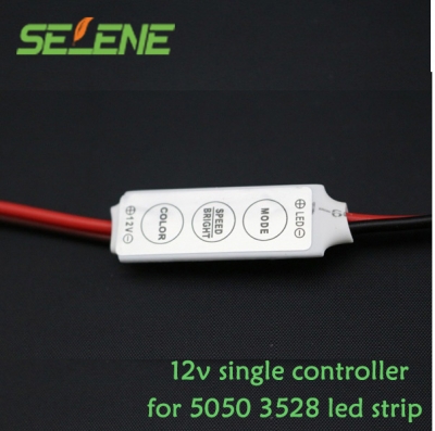 5pcs/lot 12v mini 3 keys single color led controller for led 3528 5050 strip light