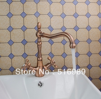 antique brass pull /cold faucet kitchen basin bathroom mixer copper water tap sam185 [antique-copper-1229]