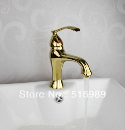 brass golden bamboo shape bathroom vessel sink basin faucet mixer tap tree157... [golden-3826]