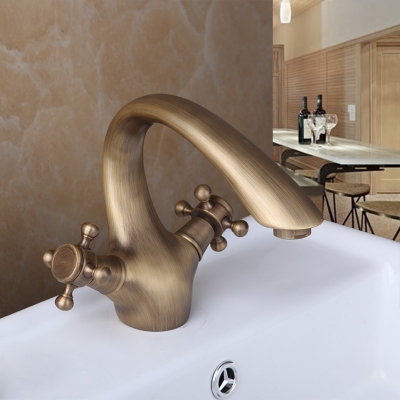 e_pak 8638/15 contemporary double handle control antique brass torneira banheiro bathroom sink torneira tap mixer basin faucet