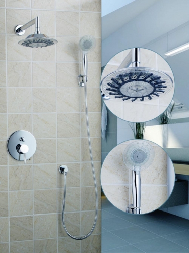 hello bathroom rain shower torneira do chuveiro set novel design 8"faucet mixer tap shower head 50242-42a/00 bath shower set