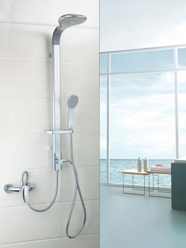 hello contemporary 50256/0 bathroom shower banho de banheira set&rain shower faucet wall mounted+hand shower mixers,taps