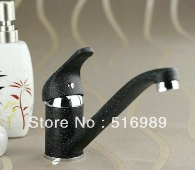 kitchen swivel 360 deck mount single handle spray paint finish newly basin sink brass mixer tap faucet y-115