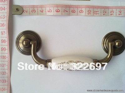 kl18706 bronze ceramic cabinet furniture single hole handle and knob metal drawer pull